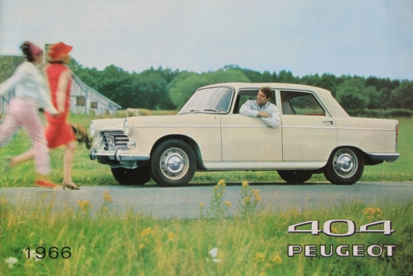 Peugeot 404 Modelprogram 1966 Carbrochure (5339)